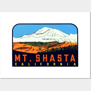 1960s Mount Shasta California Posters and Art